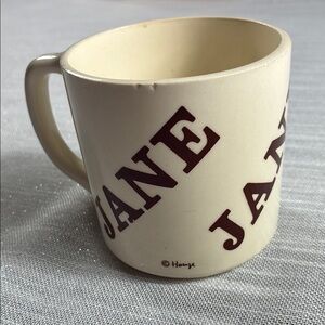 vintage 1970s “Jane”Mug made in USA by Houze